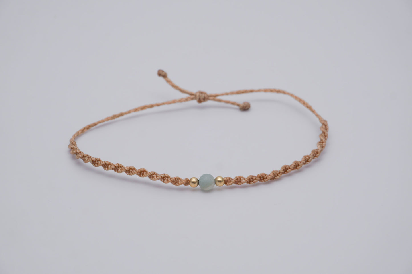 Bracelet Beige Gemstone and Gold