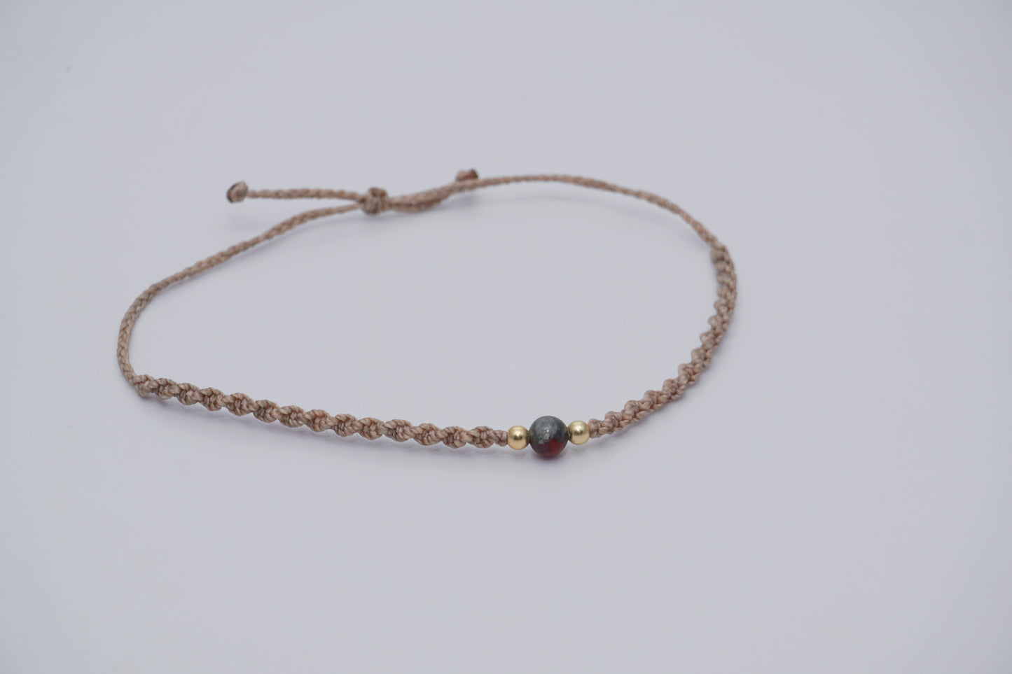 Bracelet Beige Gemstone and Gold