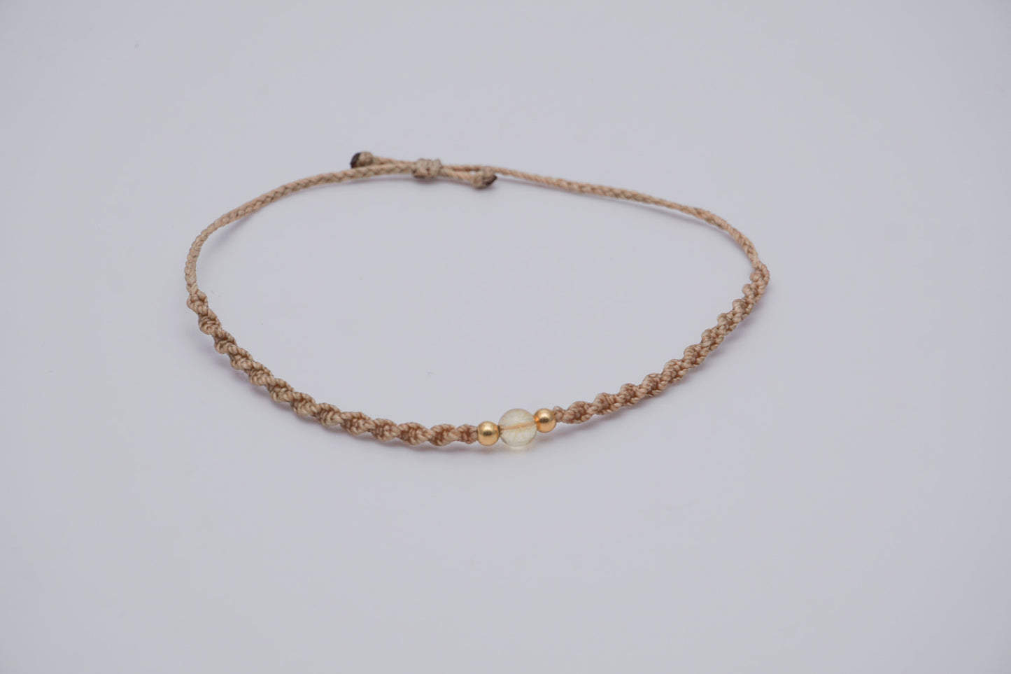 Bracelet Beige Gemstone and Gold