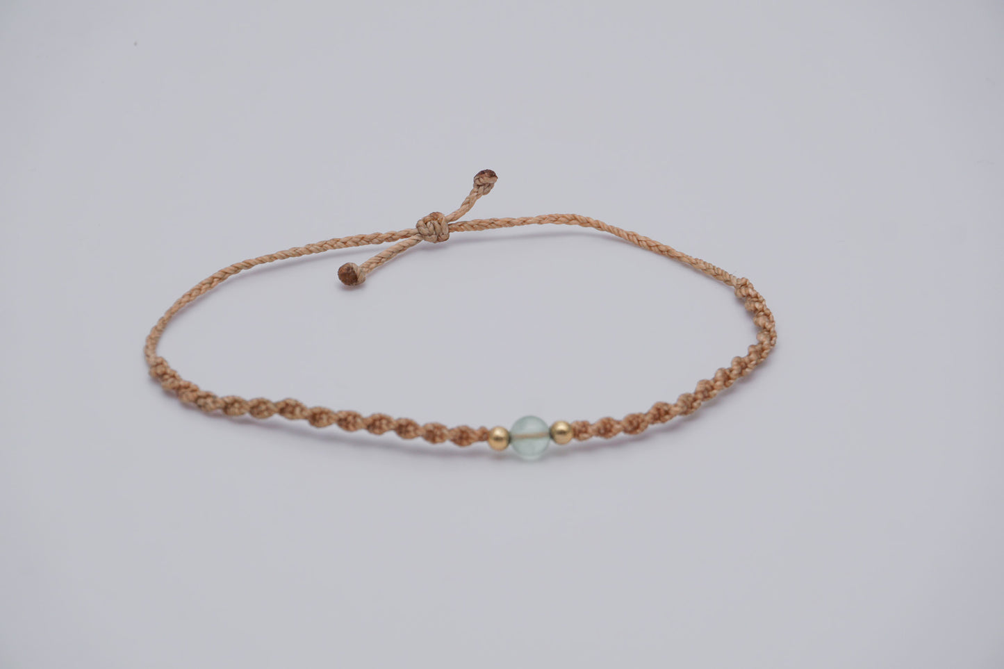 Bracelet Beige Gemstone and Gold