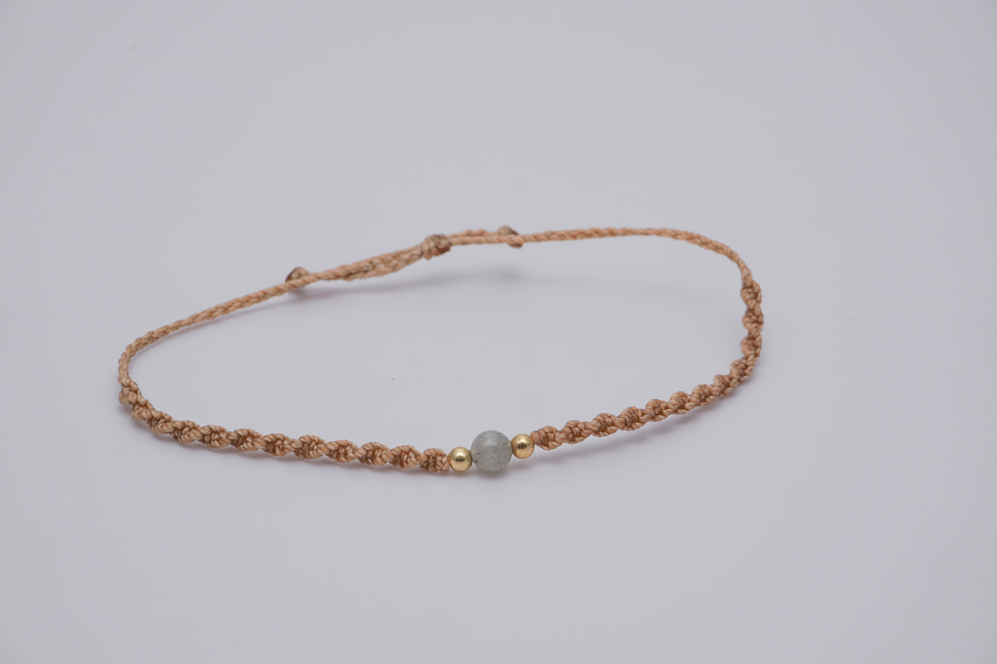 Bracelet Beige Gemstone and Gold