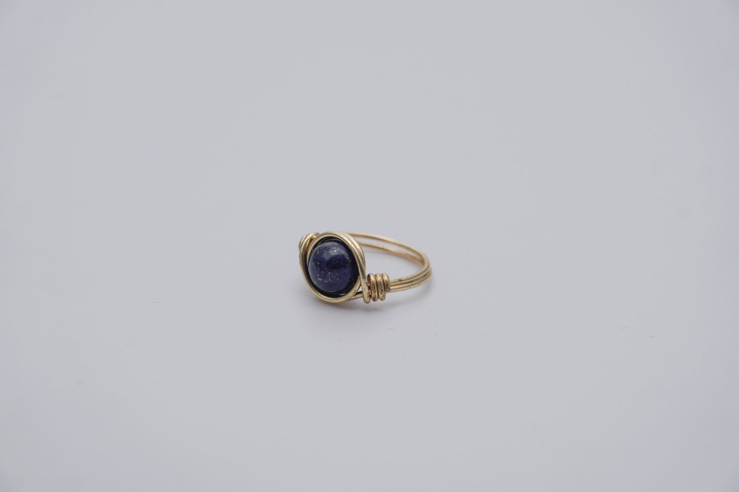 Brass Wire Ring 8mm Gemstone