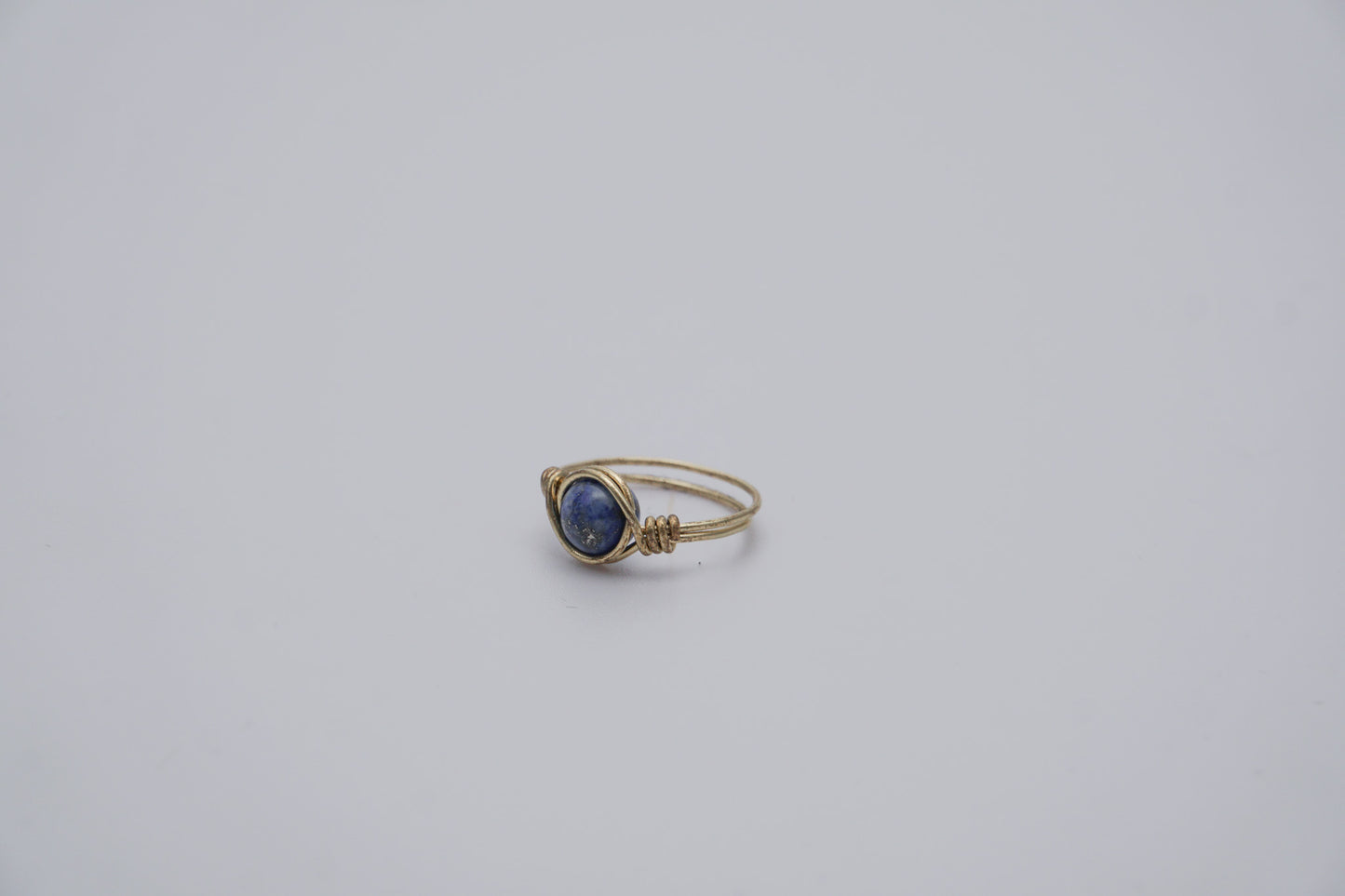 Brass Wire Ring 6mm Gemstone