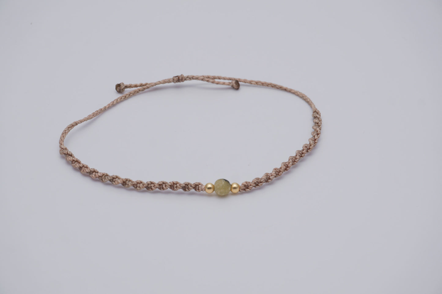 Bracelet Beige Gemstone and Gold