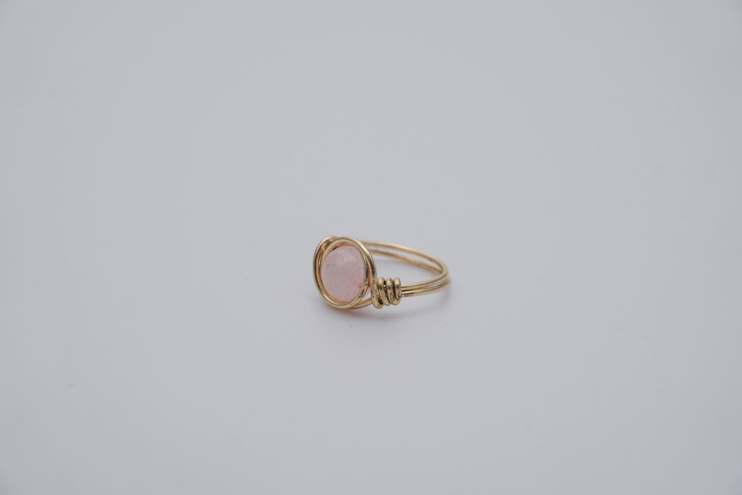 Brass Wire Ring 8mm Gemstone