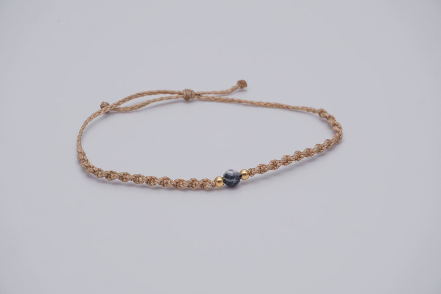 Bracelet Beige Gemstone and Gold