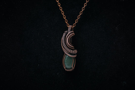 Copper Pendant Aventurine Small